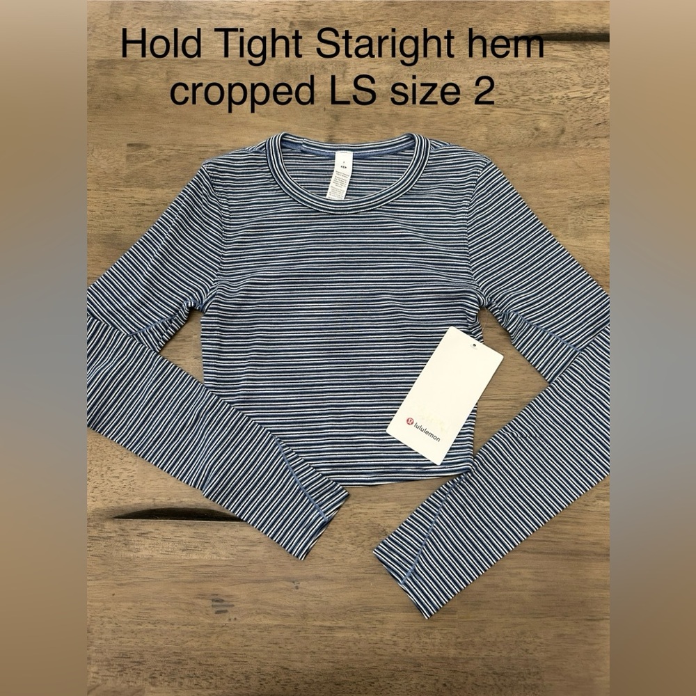 Lululemon Hold tight Hem Cropped Long Sleeve